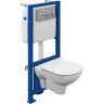 Комплект CERSANIT CITY CO DPL EO SLIM инсталляция LINK PRO кнопка MOVI пластик хром матовый 64075