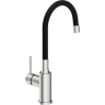 Смеситель CERSANIT для кухни MELAR однорычажный с гибким изливом, хром 68233