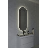 Зеркало CERSANIT ECLIPSE SMART 50*122 с подсветкой овальное черная рамка 64151